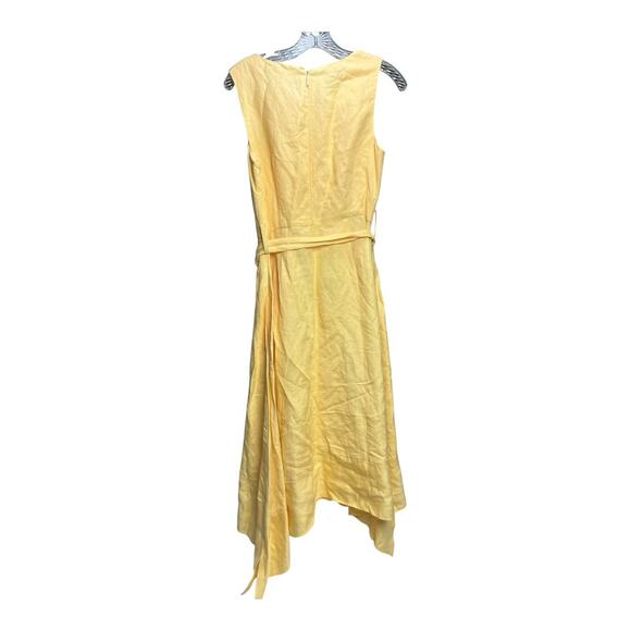 Karl Lagerfeld Paris Yellow Midi Dress – Size 6 - Picture 2 of 8
